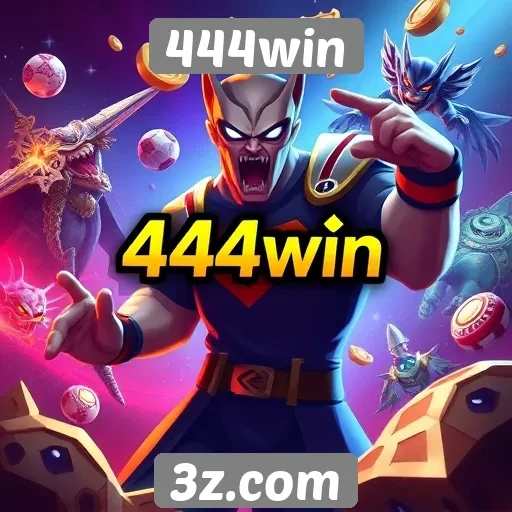 Variedade de jogos disponíveis na plataforma 444win